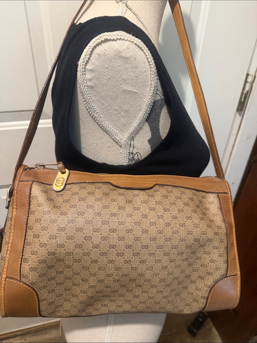 Authentic Gucci Monogram Shoulder Bag
